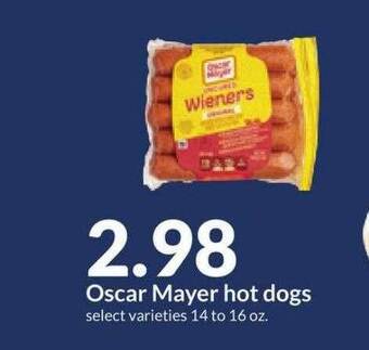 Hy-Vee Oscar mayer hot dogs offer