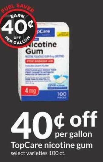 Hy-Vee Topcare nicotine gum offer