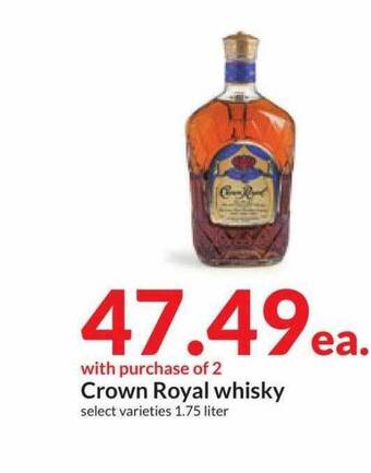 Hy-Vee Crown royal whisky offer