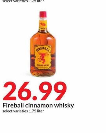 Hy-Vee Fireball cinnamon whisky offer