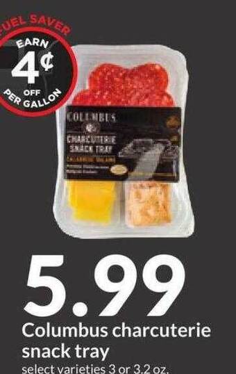 Hy-Vee Columbus charcuterie snack tray offer