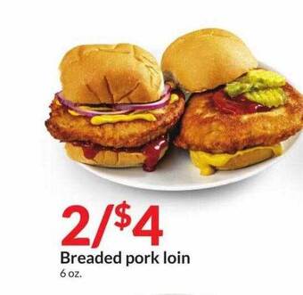 Hy-Vee Breaded pork loin offer