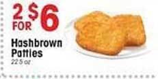 IGA Hashbrown patties offer