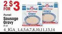 IGA Sausage gravy offer