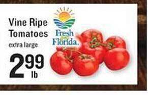Lowes Foods Vine ripe tomatoes offer