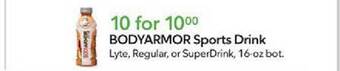 Publix Bodyarmor sports drink offer