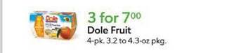 Publix Dole fruit offer