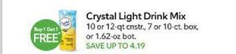 Publix Crystal light drink mix offer