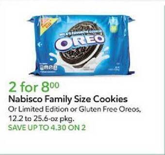 Publix Nabisco family size cookies offer