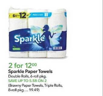 Publix Sparkle paper towels offer
