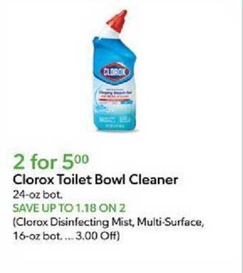 Publix Clorox toilet bowl cleaner offer