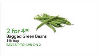 Publix Bagged green beans offer