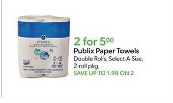 Publix Publix paper towels offer