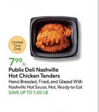 Publix Publix deli nashville hot chicken tenders offer