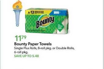 Publix Bounty paper towels offer