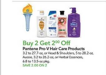 Publix Pantene pro-v hair care products offer