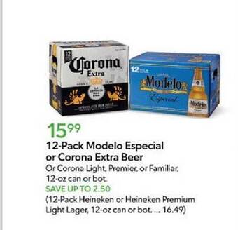 Publix Modelo especial or corona extra beer offer
