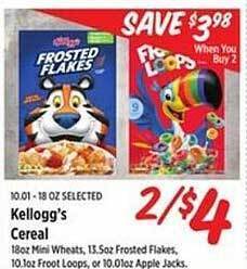 Rouses Kellogg's cereal offer