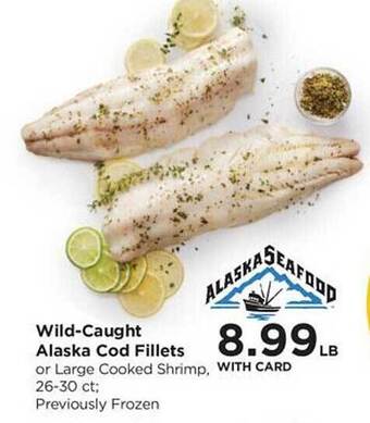 QFC Wild-caught alaska cod fillets offer