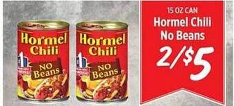 Rouses Hormel chili no beans offer