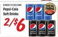 Rouses Pepsi-cola soft drinks offer