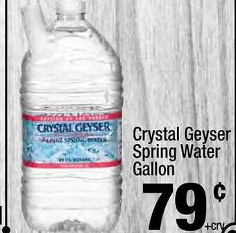 Super King Markets Crystal geyser spring water gallon offer