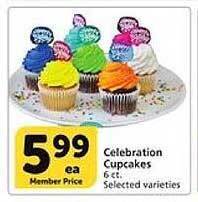 Vons Celebration cupcakes offer
