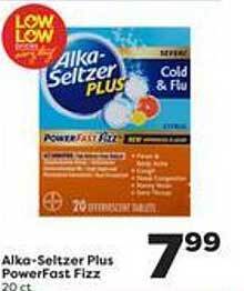 Weis Markets Alka-seltzer plus powerfast fizz offer