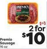 Weis Markets Premio sausage offer