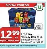 Vons Frito lay variety box offer