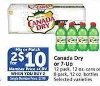 Vons Canada dry or 7-up offer