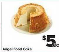 Weis Markets Angel food cake offer