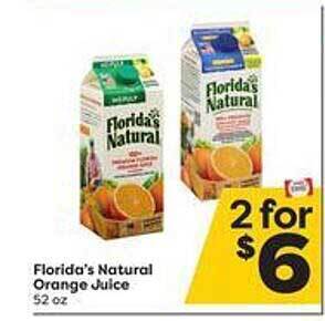 Weis Markets Florida's natural orange juice offer
