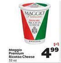 Weis Markets Maggio premium ricotta cheese offer