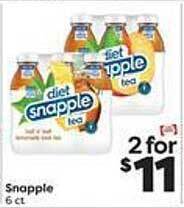 Weis Markets Snapple offer
