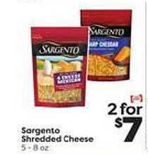 Weis Markets Sargento shredded cheese offer
