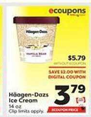 Weis Markets Häagen-dazs ice cream offer