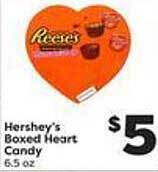 Weis Markets Hershey's boxed heart candy offer