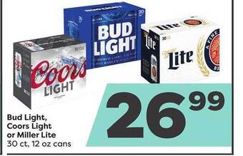 Weis Markets Bud light, coors light or miller lite offer