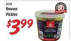 Rouses Rouses pickles offer