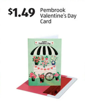 Aldi Pembrook Valentine's Day Card offer