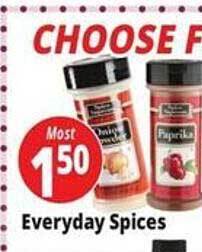 Ocean State Job Lot Everyday spices offer