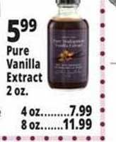 Ocean State Job Lot Pure vanilla extract 2 oz. offer