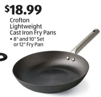 Aldi Crofton Lightweight Cast Iron Fry Pans offer