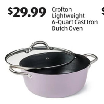 Aldi Crofton Lightweight 6-Quart Cast Iron Dutch Oven offer