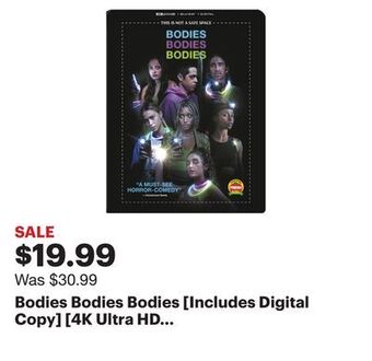 Best Buy Bodies bodies bodies [includes digital copy] [4k ultra hd blu-ray/blu-ray] [2022] offer