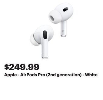 Best Buy Apple - airpods pro (2nd generation) - white offer
