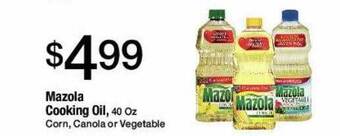 Jons International Mazola cooking oil offer