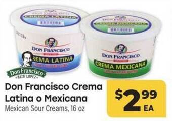 Cardenas Don francisco crema latina o mexicana offer