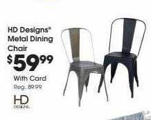 Hd designs metal dining chair
